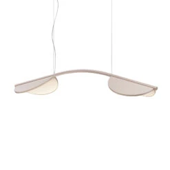 FLOS Almendra Arch LED Hanging Light, Long, Pink