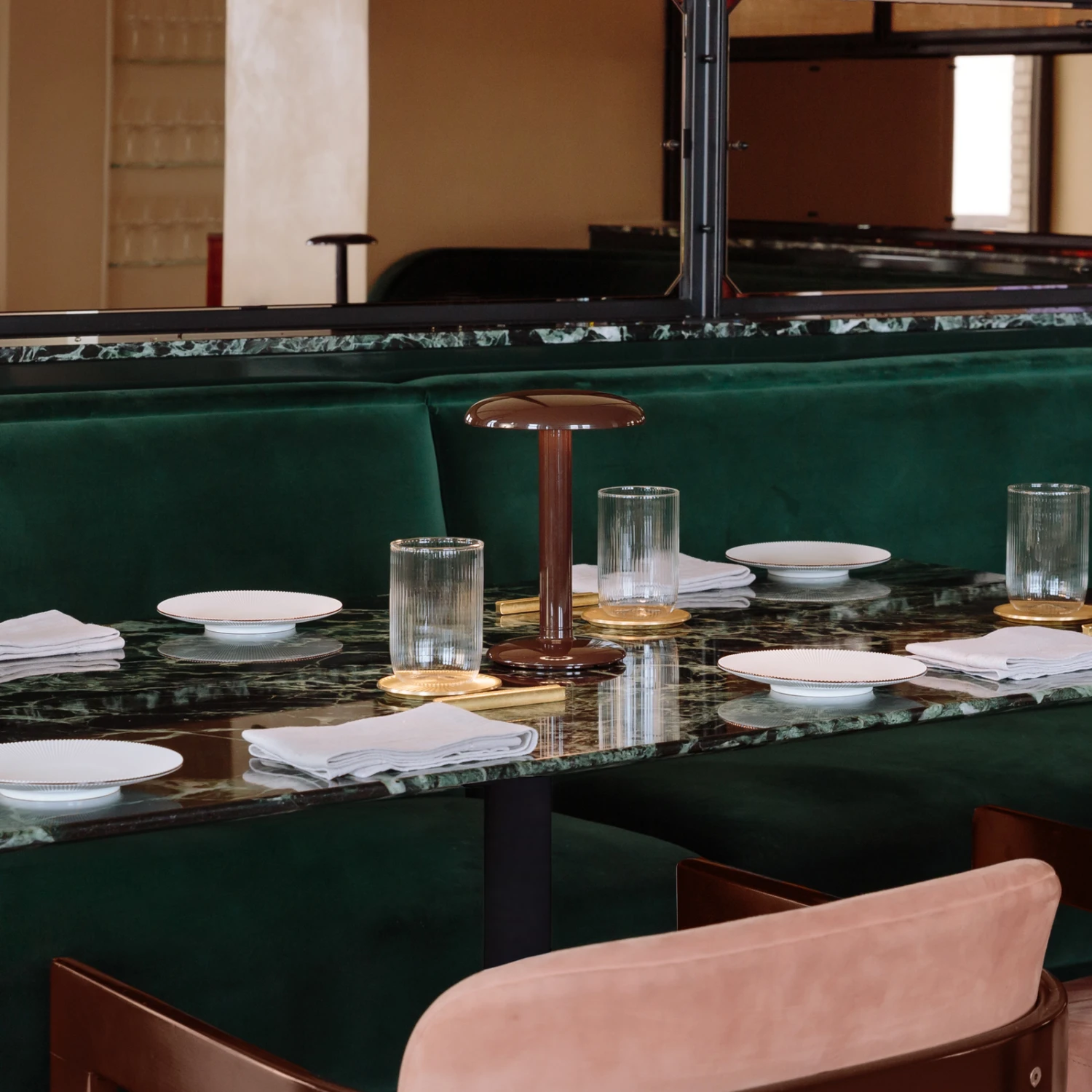 FLOS Gustave LED Table Lamp, Battery 927 Brown 4 FLOS Gustave LED Table Lamp, Battery 927 Brown - Image 2