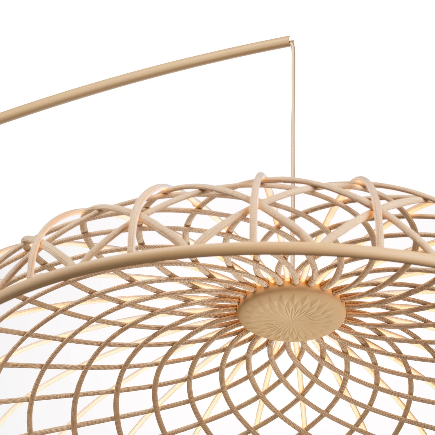 FLOS Skynest Motion LED Pendant Light, Light Brown 3 FLOS Skynest Motion LED Pendant Light, Light Brown