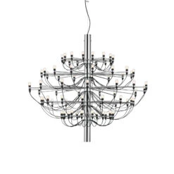 FLOS 2097/75 LED Chandelier, Clear, Chrome