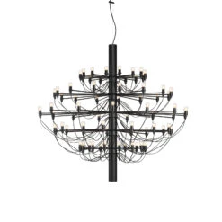 FLOS 2097/75 LED Chandelier, Clear, Black
