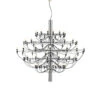FLOS 2097/75 LED Chandelier, Frosted, Chrome