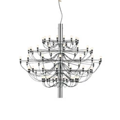 FLOS 2097/75 LED Chandelier, Frosted, Chrome