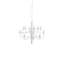 FLOS 2097/18 LED Chandelier, Clear Bulbs, White