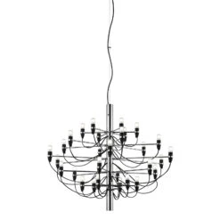 FLOS 2097/30 Chandelier 30-bulb Frosted Chrome -Flos Sales Store 3510021 2