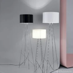 FLOS Ray F2 Floor Lamp, Black Lampshade, Dimmer -Flos Sales Store 3510031 4