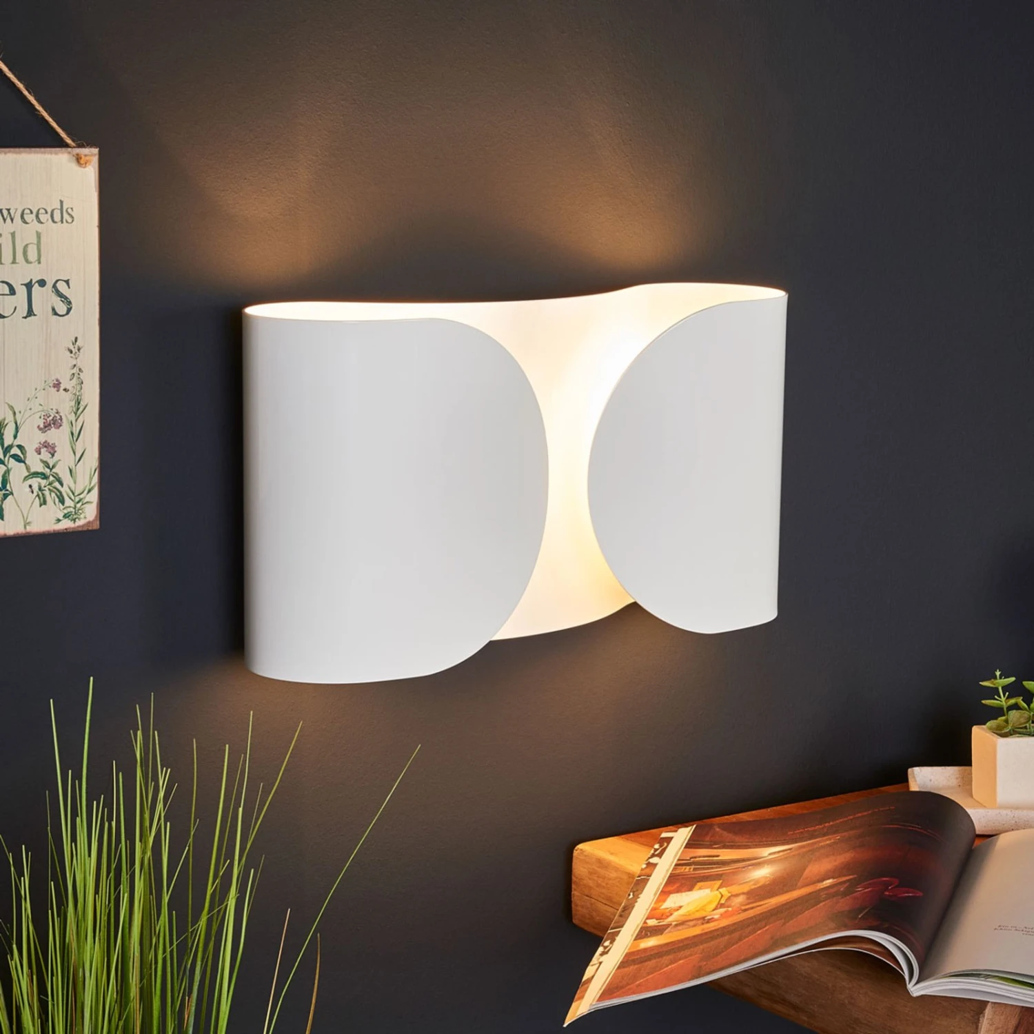 FLOS Foglio Wall Light, White 3 FLOS Foglio Wall Light, White