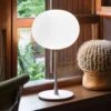 FLOS Glo-Ball Table 1 Table Lamp, Matt Silver