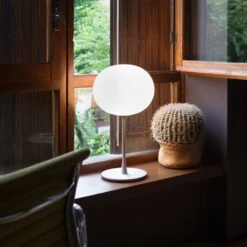 FLOS Glo-Ball Table 1 Table Lamp, Matt Silver -Flos Sales Store 3510120 2