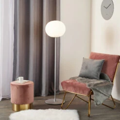 FLOS Glo-Ball Floor 1 Floor Lamp, Matt Silver -Flos Sales Store 3510146 7