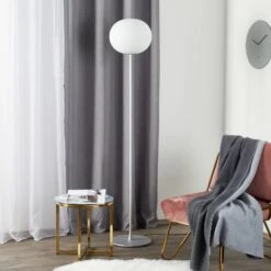 FLOS Glo-Ball Floor 2 Floor Lamp, Matt Silver -Flos Sales Store 3510147 4