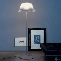 FLOS Romeo Moon - Floor Lamp With Riffled Shade -Flos Sales Store 3510149 4