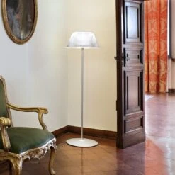 FLOS Romeo Moon - Floor Lamp With Riffled Shade -Flos Sales Store 3510149 6