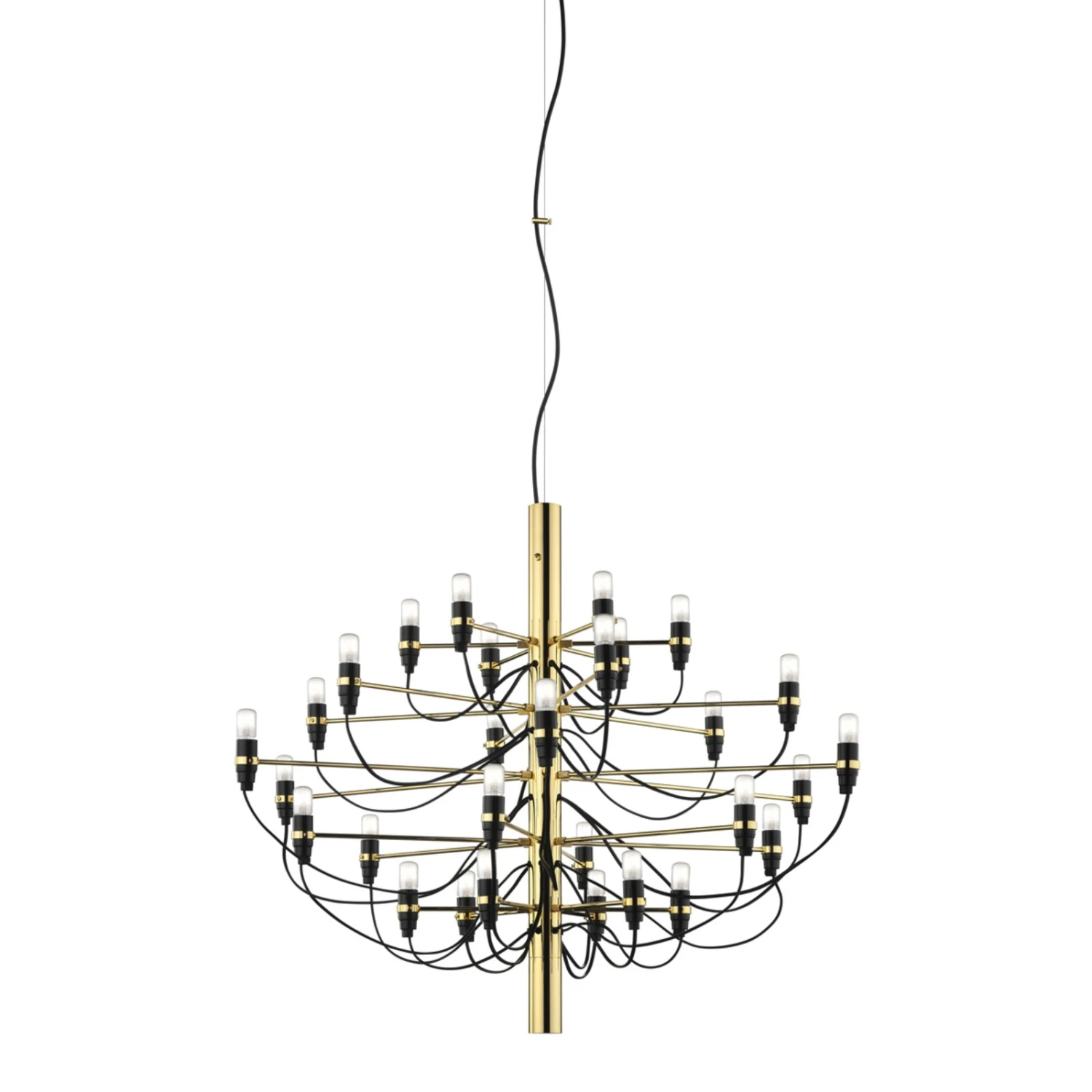 FLOS 2097 - Chandelier, 50-bulb, Brass 4 FLOS 2097 - Chandelier, 50-bulb, Brass - Image 2