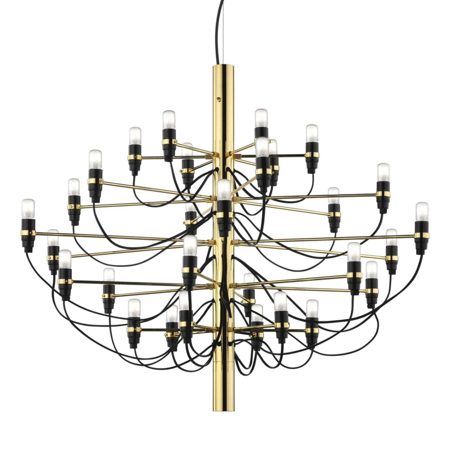 FLOS 2097 - Chandelier, 50-bulb, Brass 3 FLOS 2097 - Chandelier, 50-bulb, Brass