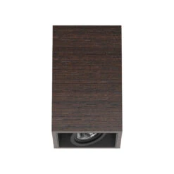 FLOS Compass Box S - Wenge-tone Ceiling Light