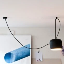 FLOS AIM LED Designer Pendant Light, Black -Flos Sales Store 3510271 3