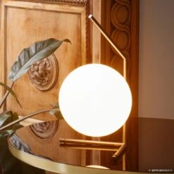 FLOS IC T1 Low Designer Table Lamp Brushed Brass