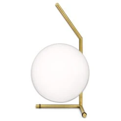 FLOS IC T1 Low Designer Table Lamp Brushed Brass -Flos Sales Store 3510295 4