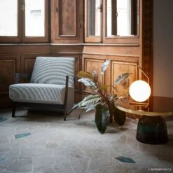 FLOS IC T1 Low Designer Table Lamp Brushed Brass -Flos Sales Store 3510295 6