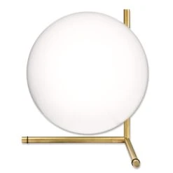 FLOS IC T2 Table Lamp, Brushed Brass -Flos Sales Store 3510296 5