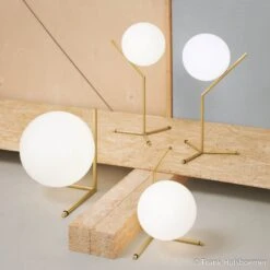 FLOS IC T2 Table Lamp, Brushed Brass -Flos Sales Store 3510296 6