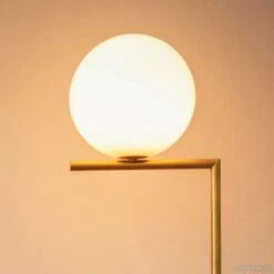 FLOS IC F1 Floor Lamp, Brushed Brass -Flos Sales Store 3510297 2