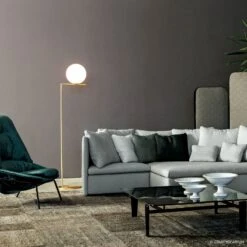 FLOS IC F2 Floor Lamp, Brushed Brass -Flos Sales Store 3510298 4