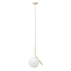 FLOS IC S1 Designer Pendant Light, Brushed Brass -Flos Sales Store 3510299 4