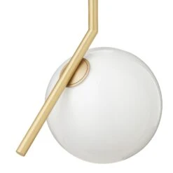 FLOS IC S1 Designer Pendant Light, Brushed Brass -Flos Sales Store 3510299 6