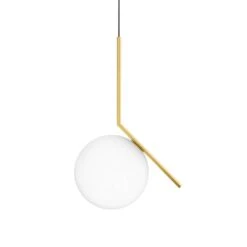 FLOS IC S2 Designer Pendant Light, Brass -Flos Sales Store 3510300 6