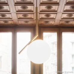 FLOS IC S2 Designer Pendant Light, Brass -Flos Sales Store 3510300 7
