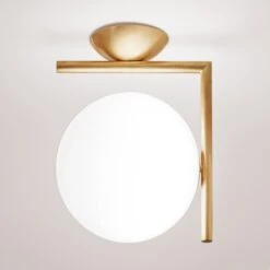 FLOS IC C/W1 Wall Light, Brushed Brass -Flos Sales Store 3510301 2