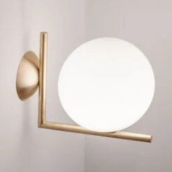 FLOS IC C/W1 Wall Light, Brushed Brass -Flos Sales Store 3510301 4