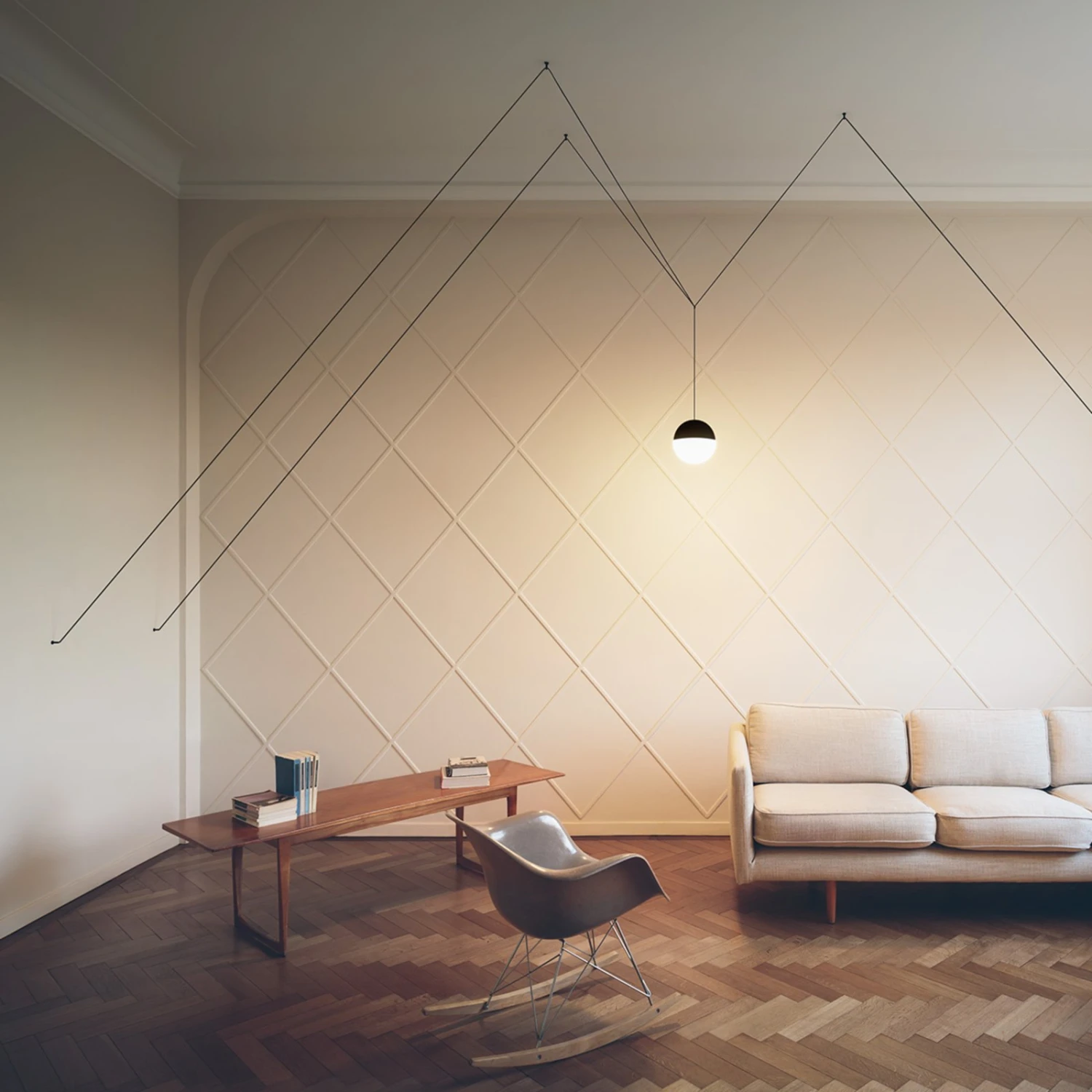 FLOS String Light Hanging Light, 12m Cable, Sphere 10 FLOS String Light Hanging Light, 12m Cable, Sphere - Image 8