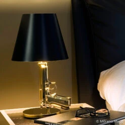 FLOS Beside Gun Designer Table Lamp, Gold -Flos Sales Store 3510308 5