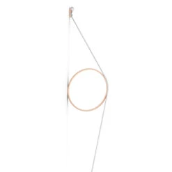 FLOS Wirering White LED Wall Light, Ring Magenta