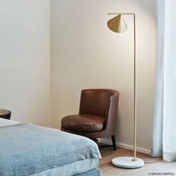FLOS Captain Flint LED Floor Lamp, Brass -Flos Sales Store 3510518 3