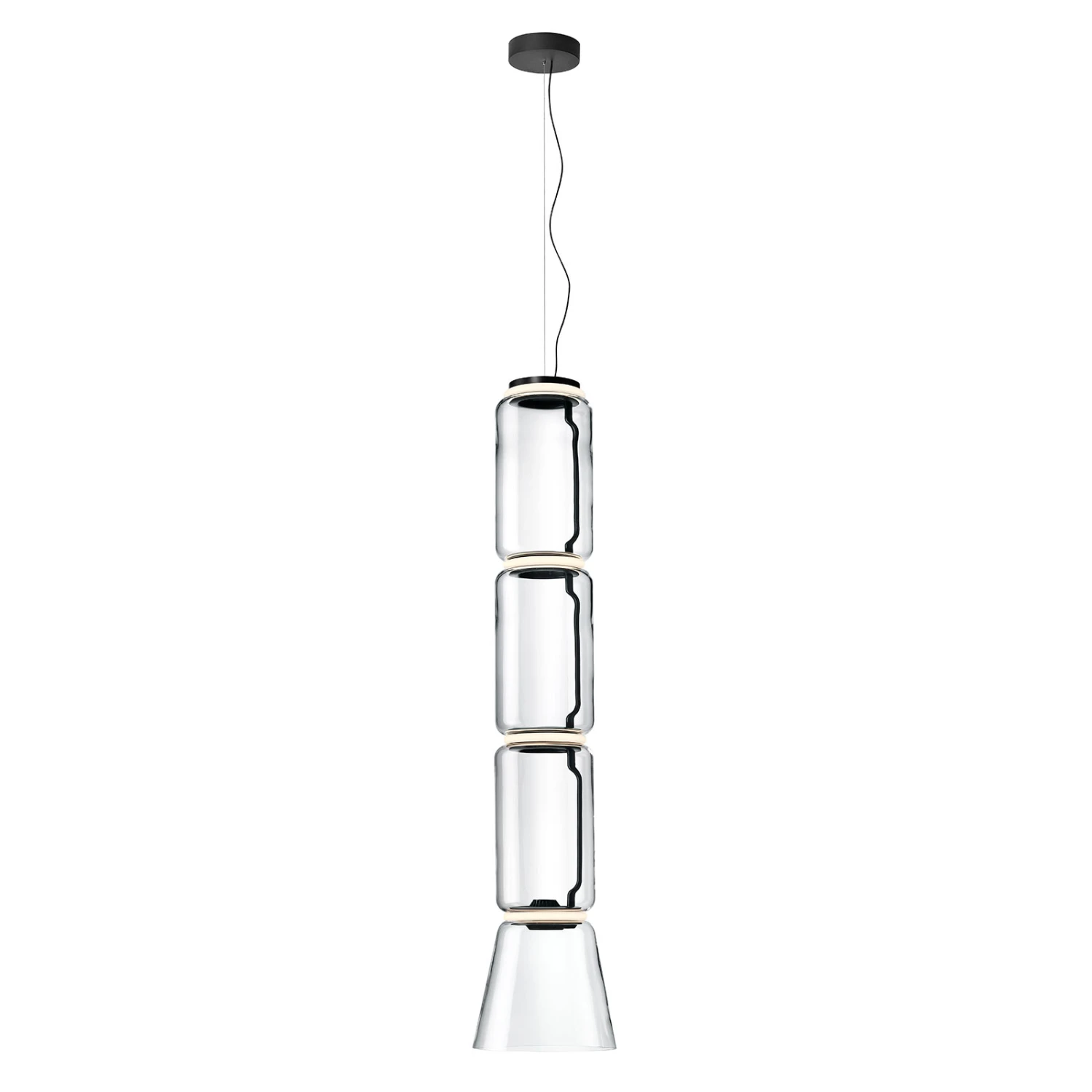 FLOS Noctambule Hanging Light 3 Low Cylinders Cone 4 FLOS Noctambule Hanging Light 3 Low Cylinders Cone - Image 2