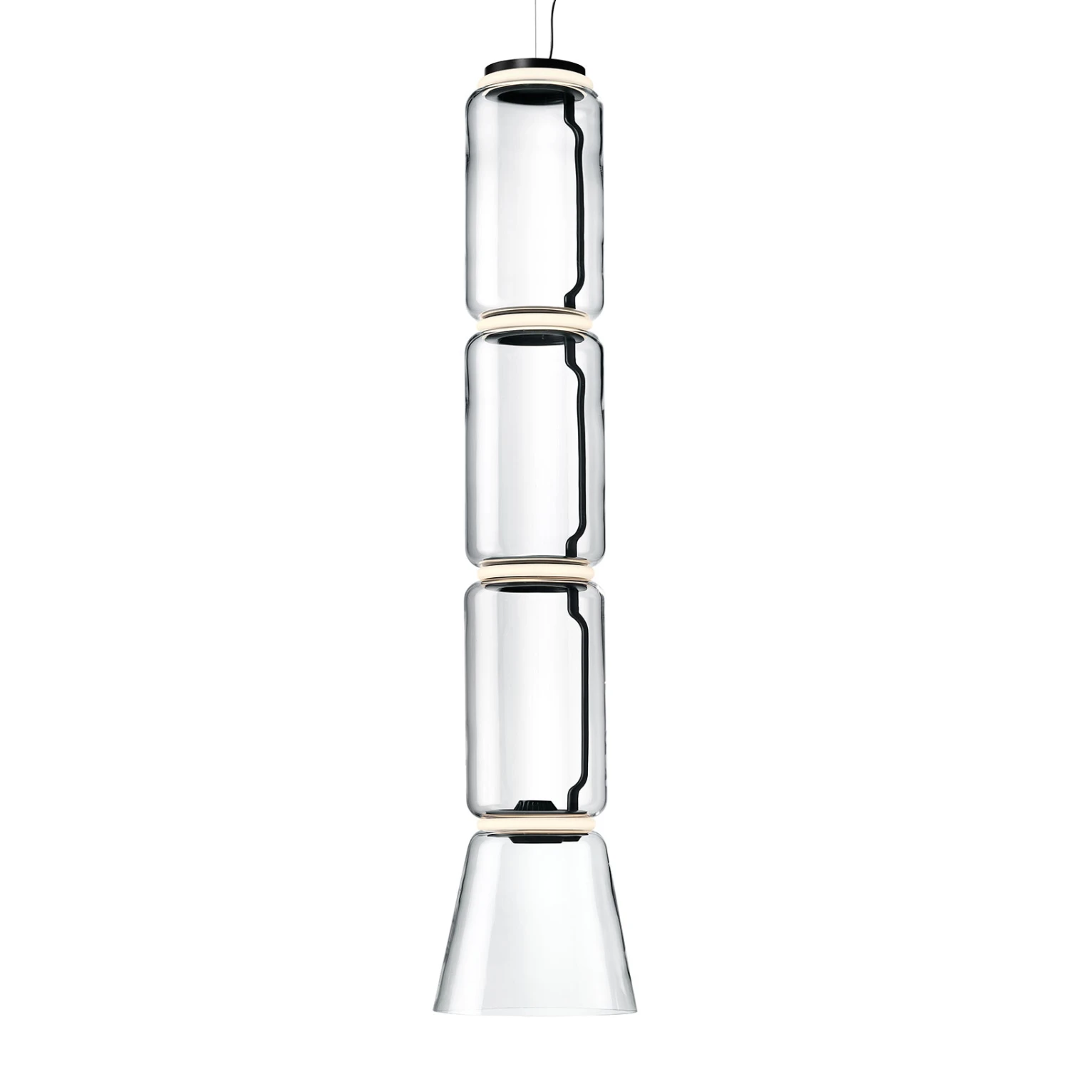FLOS Noctambule Hanging Light 3 Low Cylinders Cone 3 FLOS Noctambule Hanging Light 3 Low Cylinders Cone