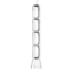 FLOS Noctambule Hanging Light 4 Low Cylinders Cone