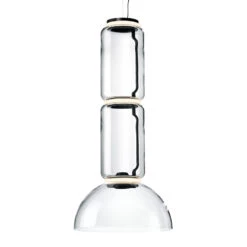 FLOS Noctambule Hanging Light 2 Low Cylinders Bowl