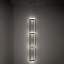 FLOS Noctambule LED Hanging Light 3 High Cylinders