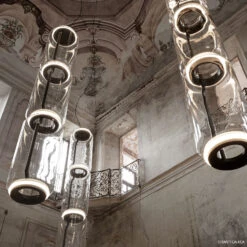 FLOS Noctambule LED Hanging Light 3 High Cylinders -Flos Sales Store 3510548 4