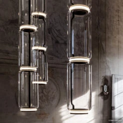 FLOS Noctambule LED Hanging Light 3 High Cylinders -Flos Sales Store 3510548 6