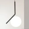FLOS IC S1 Designer Hanging Light, Black Ø 20 Cm -Flos Sales Store 3510552
