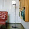 FLOS IC F2 Floor Lamp Black Ø 30 Cm -Flos Sales Store 3510553