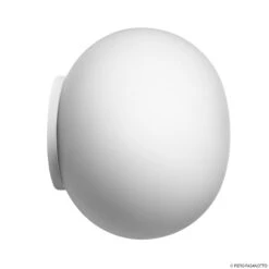 FLOS Mini Glo-Ball Mirror Wall Light, White -Flos Sales Store 3510571 1