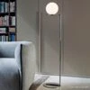 FLOS IC F2 Floor Lamp Chrome Ø 30 Cm