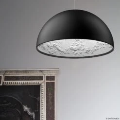 FLOS Skygarden 1 Hanging Light, Matt Black Ø 60 Cm